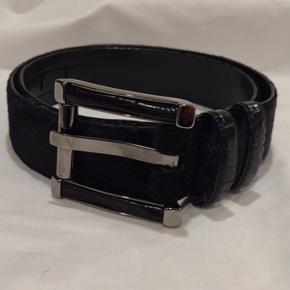Carlisle Cowhide and Patent Leather Belt Size M NWOT main image 4